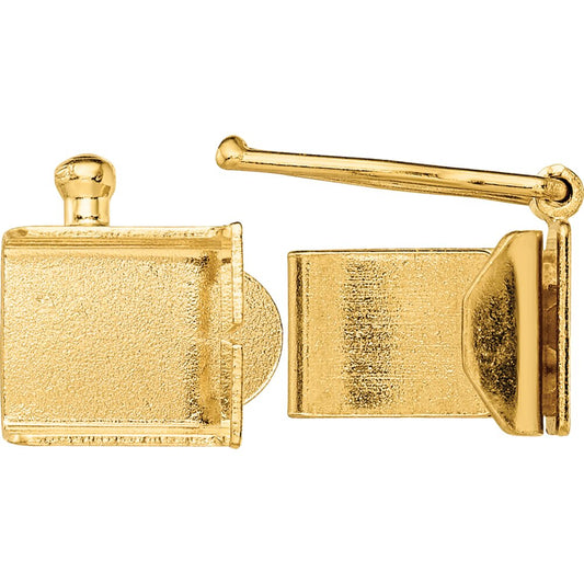 18K Gold Box Clasp (5.60mm to 8.90mm)