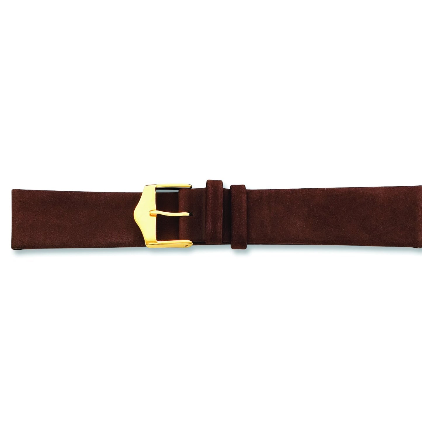 de Beer Brown Suede Leather Watch Band (12 to 20mm)