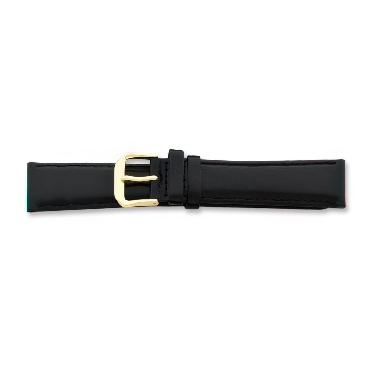 de Beer Black Leather Watch Band (6 to 20mm)