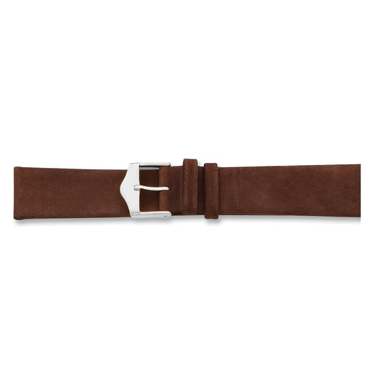 de Beer Brown Suede Leather Watch Band (12 to 20mm)