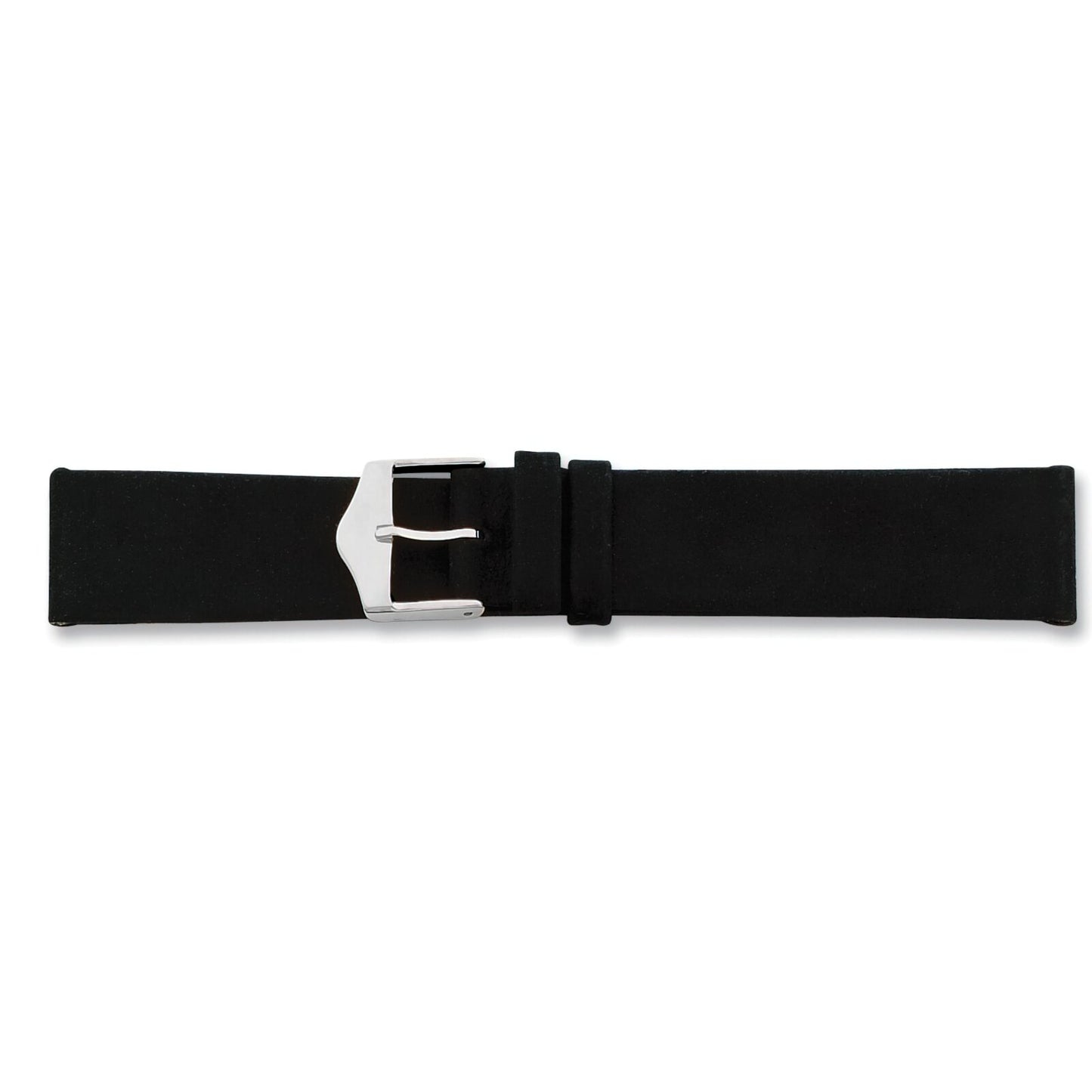 de Beer Black Suede Leather Watch Band (12 to 20mm)