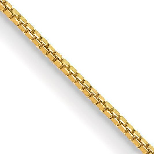 14K Gold .7mm Box Chain