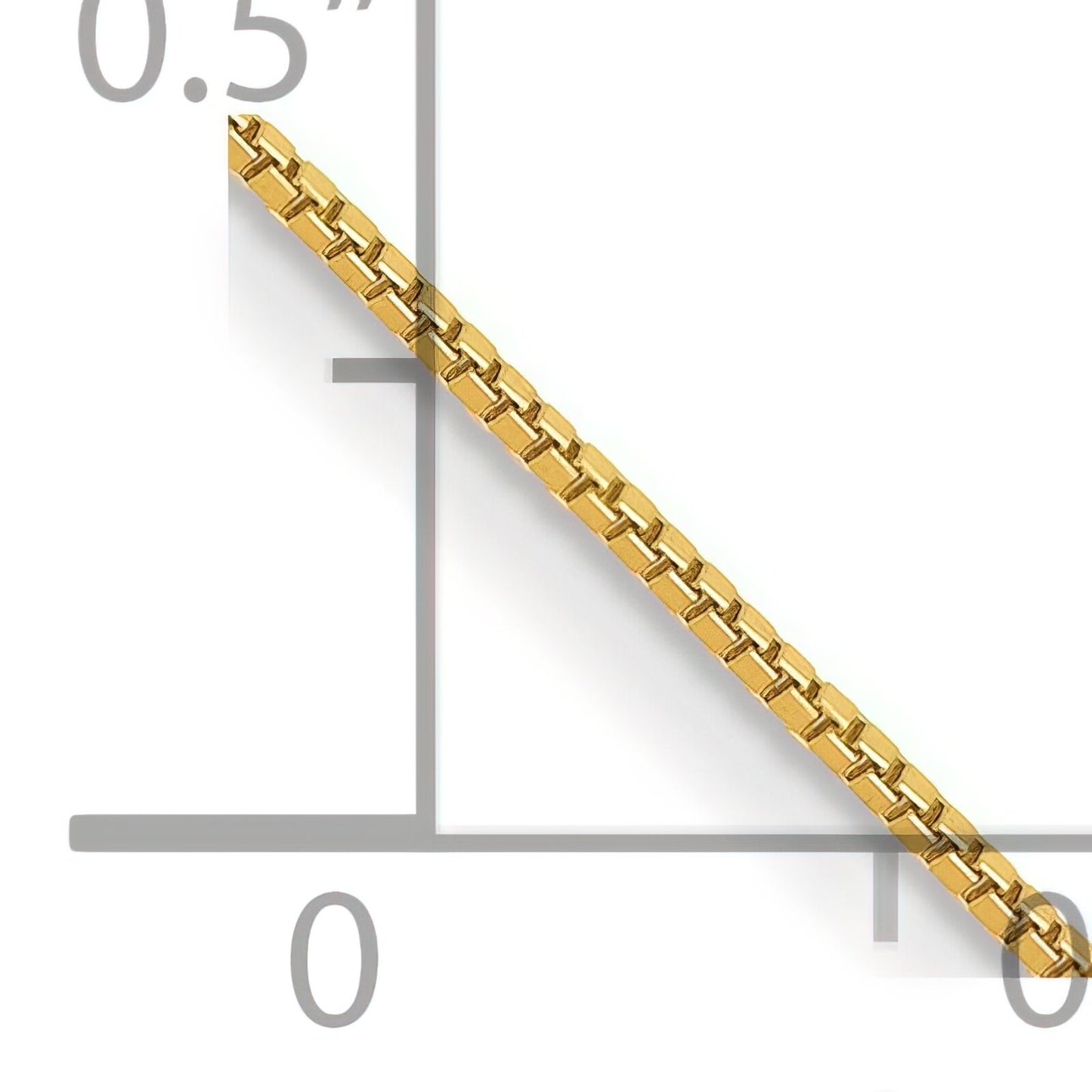 14K Gold .7mm Box Chain