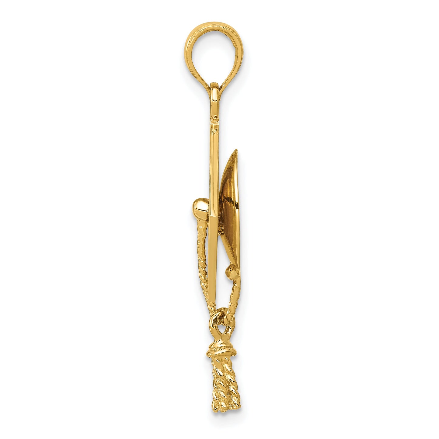 14K Gold 3D Graduation Cap Charm