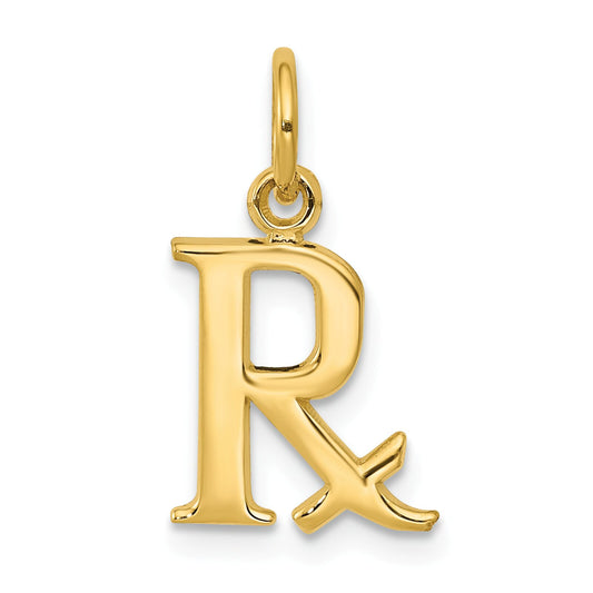 14K Gold Rx Charm