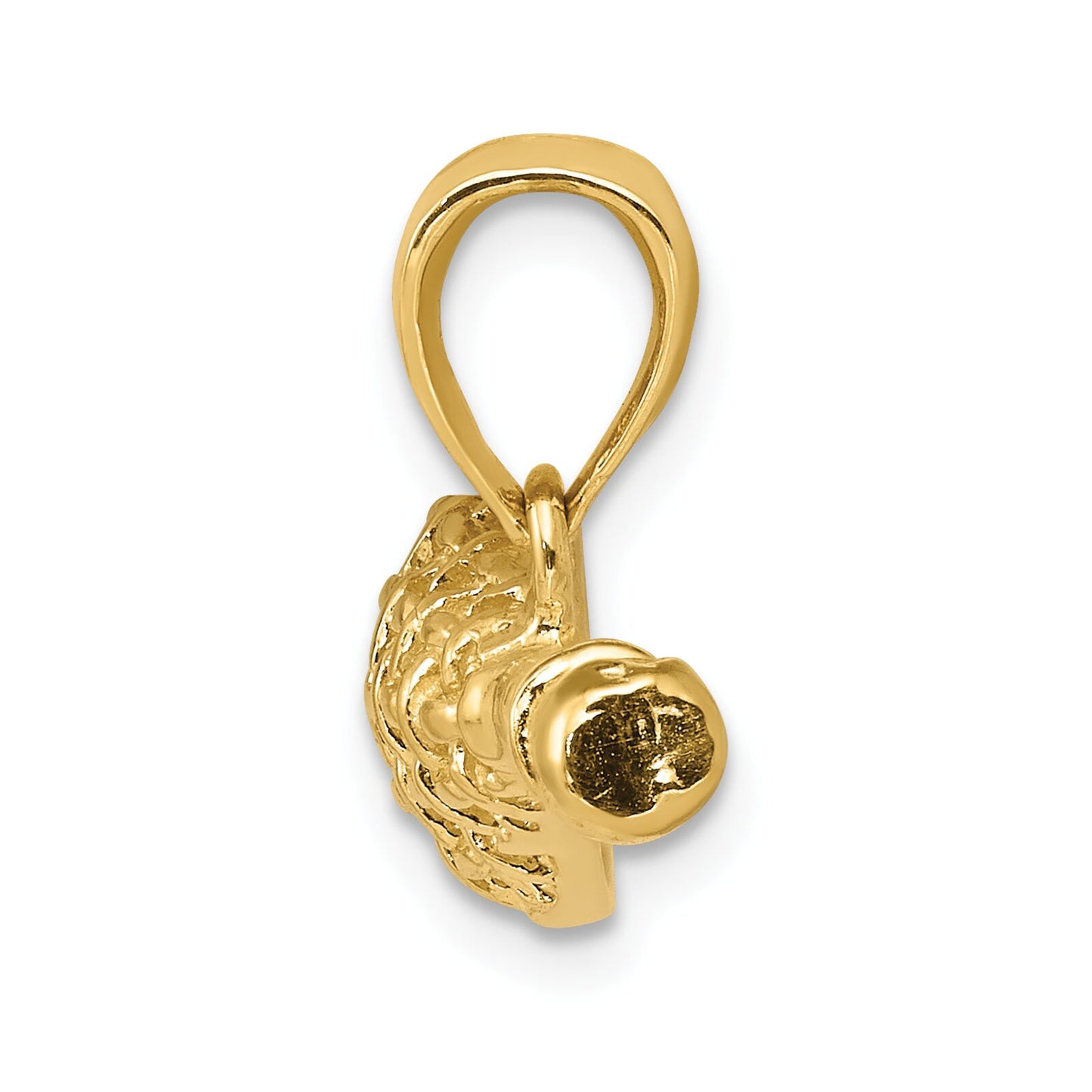 14K Gold 3D Lacrosse Stick Charm
