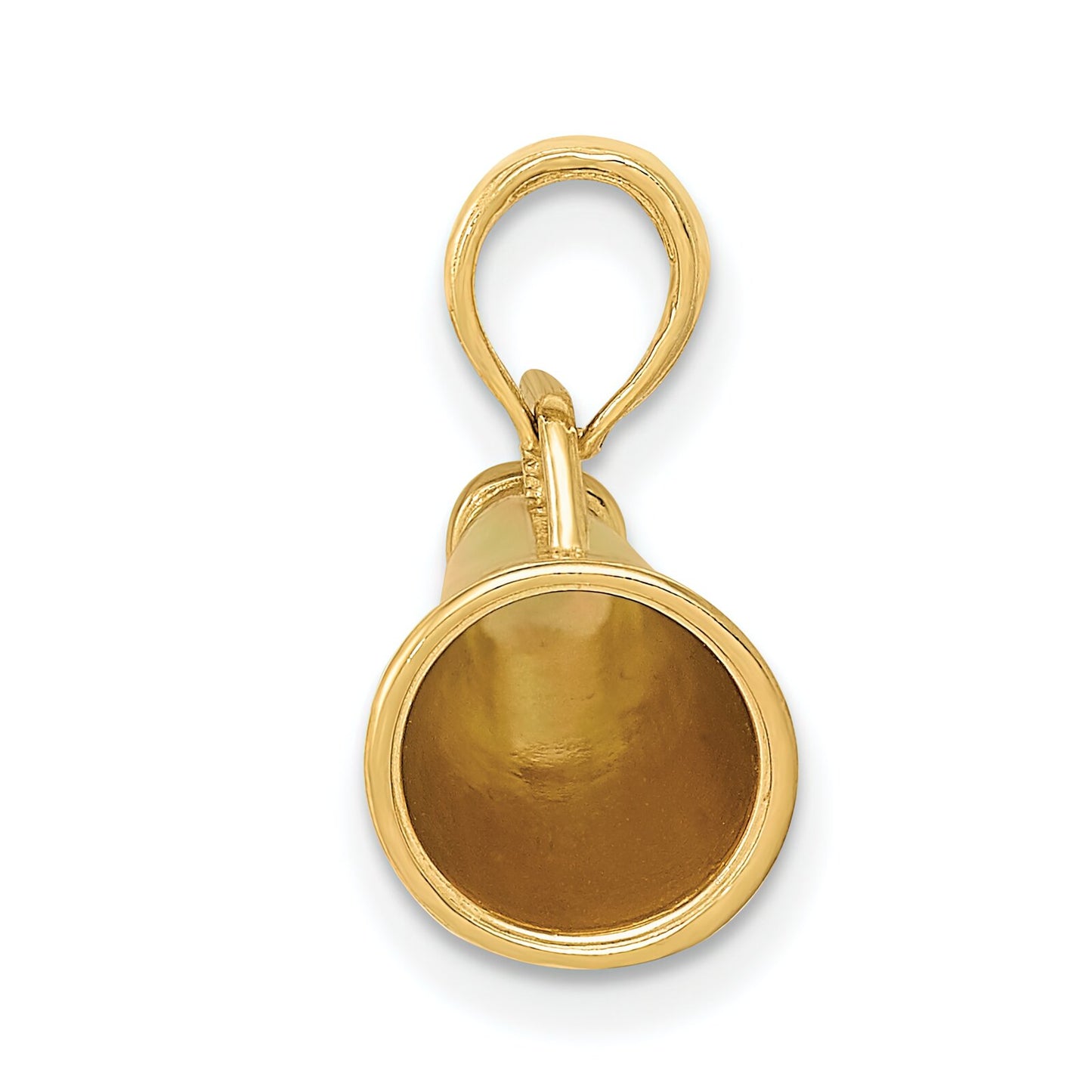 14K Gold 3D Megaphone Charm
