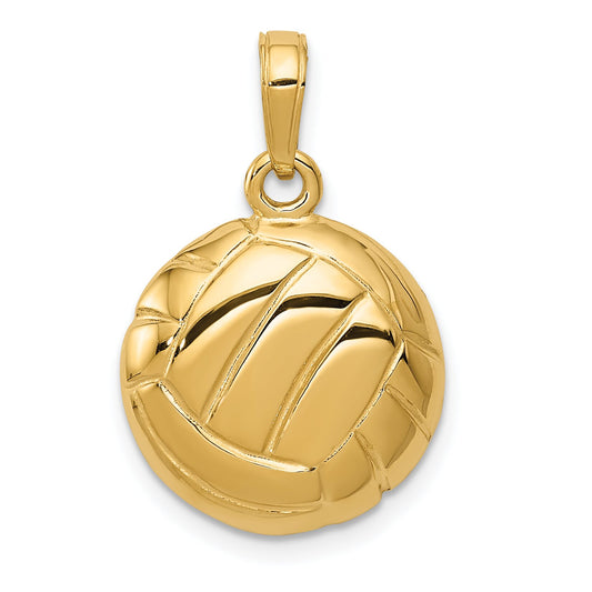 14K Gold Volleyball Charm