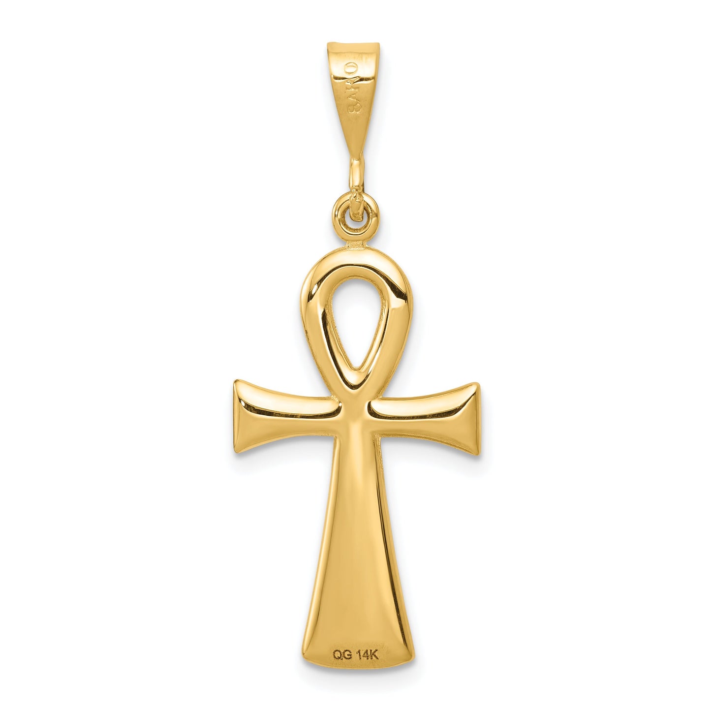 14K Gold Egyptian Ankh Pendant