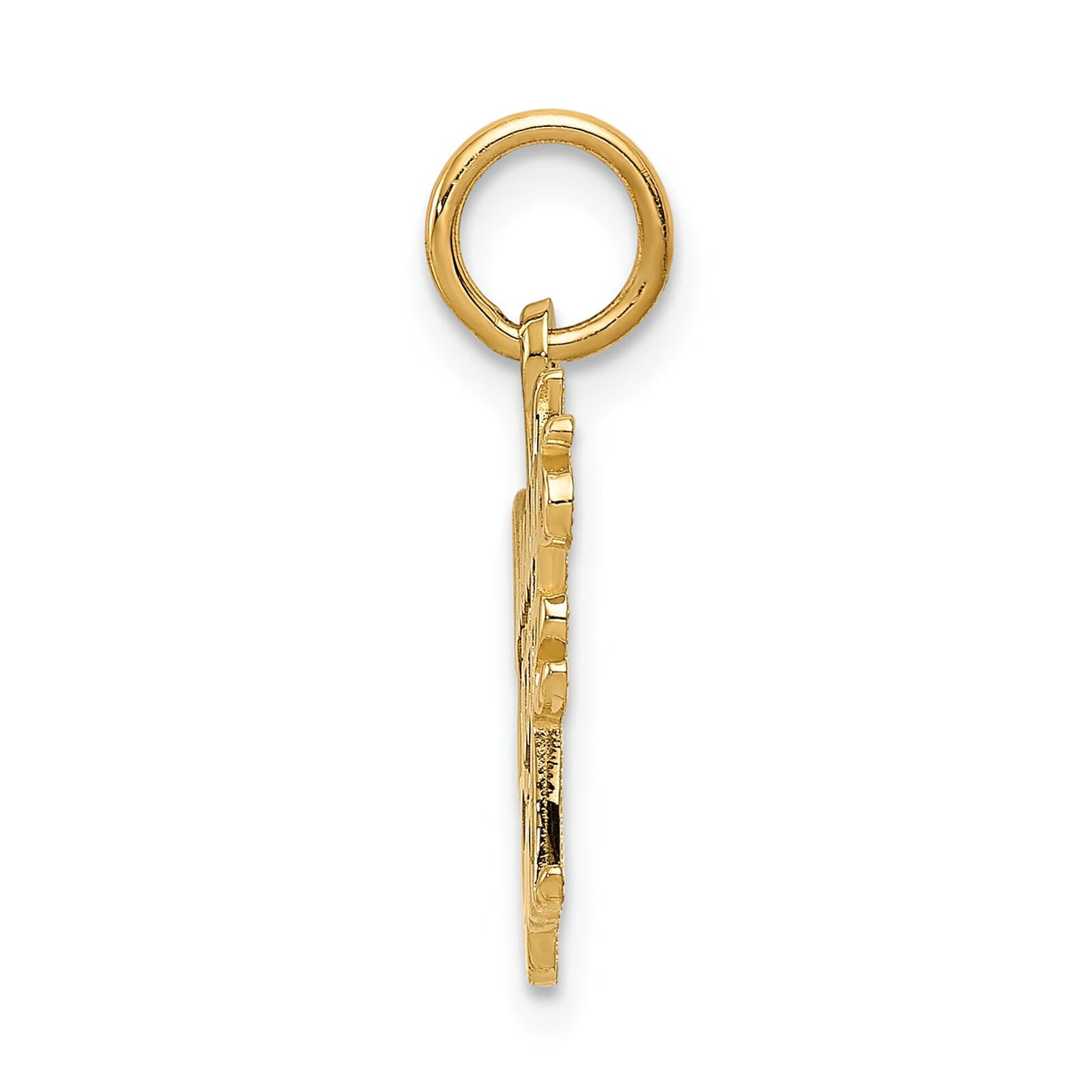 14K Gold Daddys Little Girl Charm Daughter Pendant