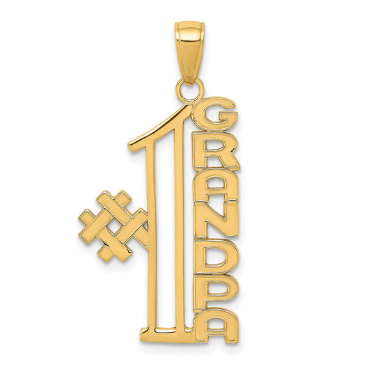 14K Gold #1 Grandpa Charm