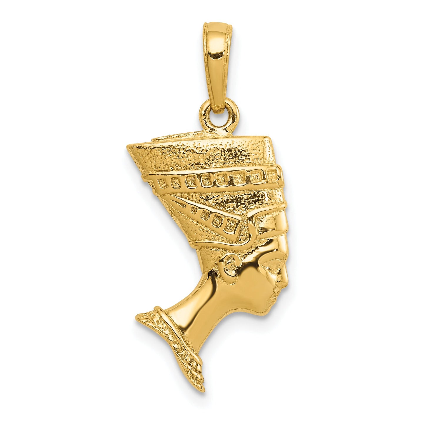 14K Gold 3D Queen Nefertiti Charm