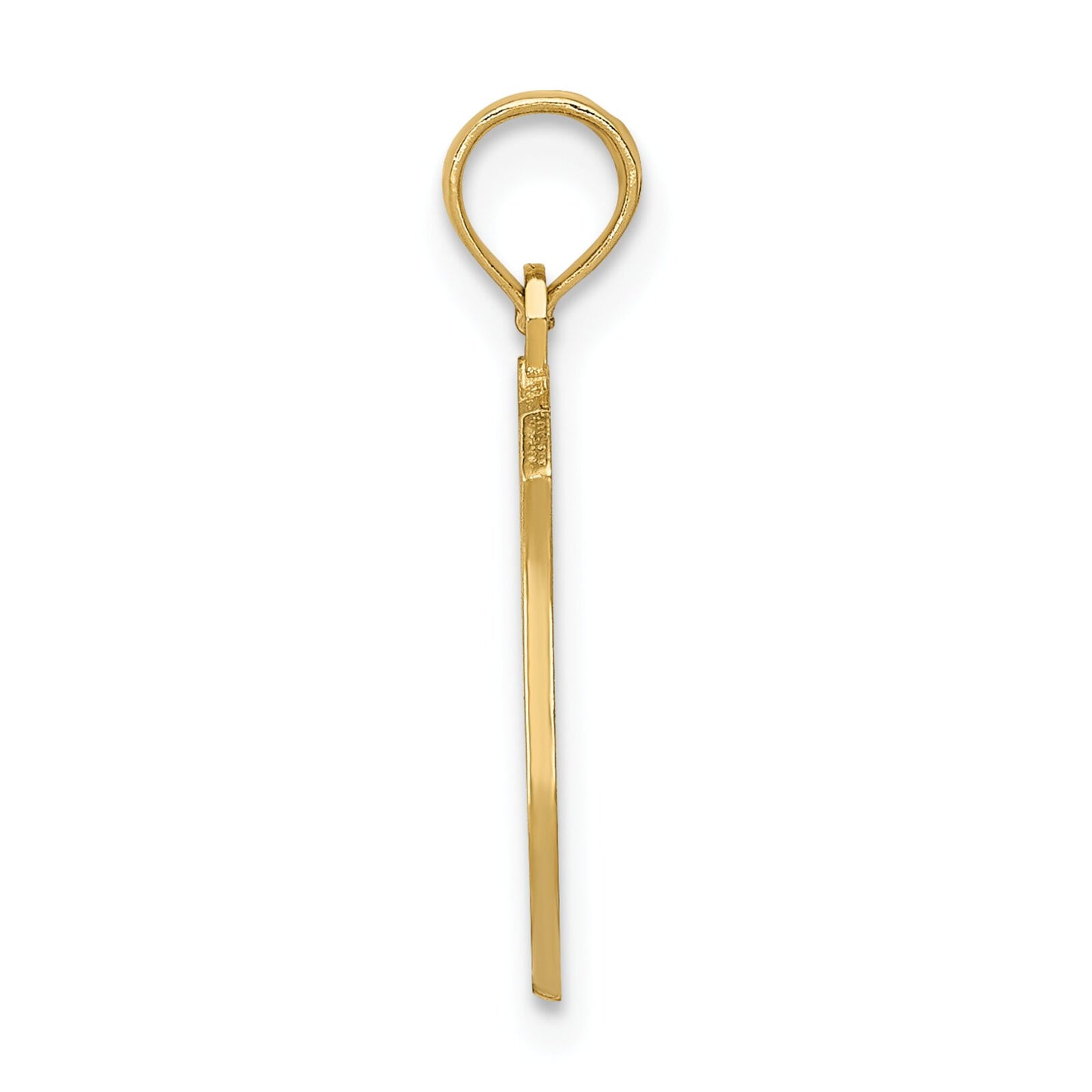 14K Gold Police Badge Engravable Charm