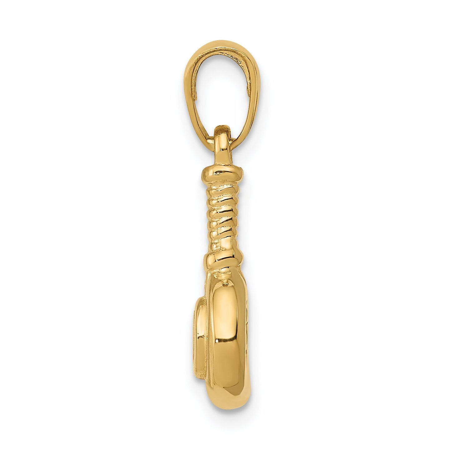 14K Gold 3D Blow Dryer Charm