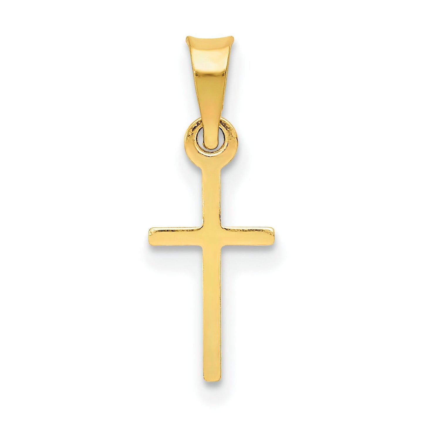 14K Gold Cross Charm