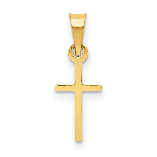 14K Gold Cross Charm