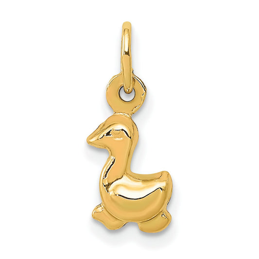14K Gold Duck Charm