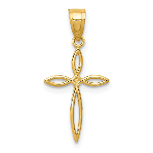 14K Gold Cross Pendant