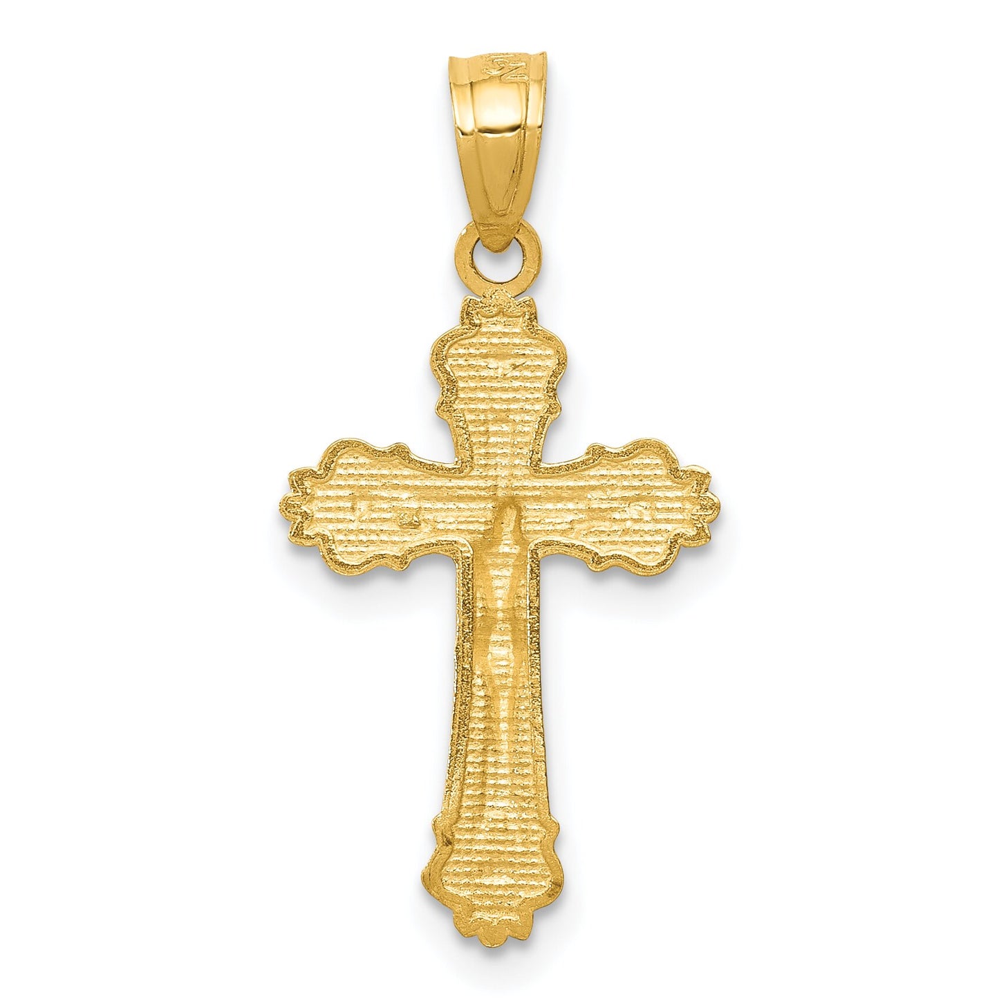 14K Gold Crucifix Pendant