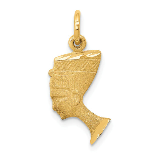 14K Gold Queen Nefertiti Charm