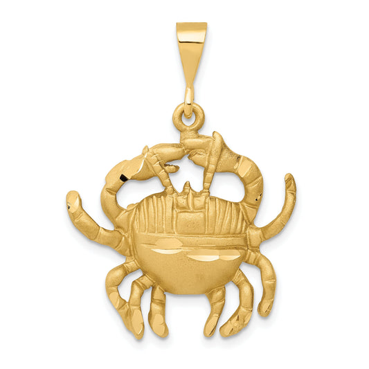 14K Gold Cancer Zodiac Charm