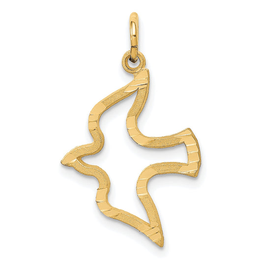 14K Gold Holy Spirit Dove Charm