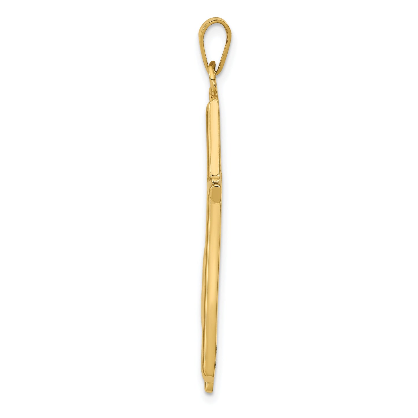 14K Gold Methodist Cross Charm