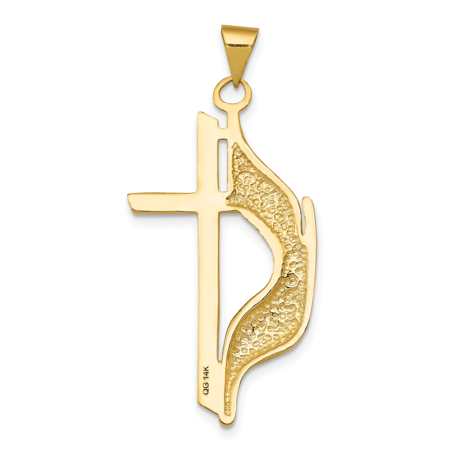 14K Gold Methodist Cross Charm