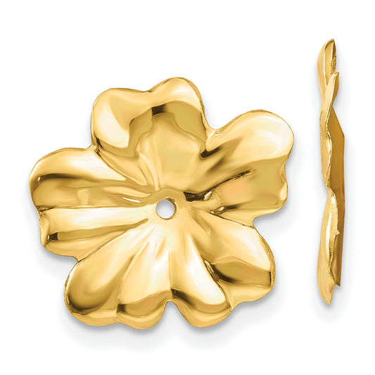 14K Gold Flower Earring Jackets