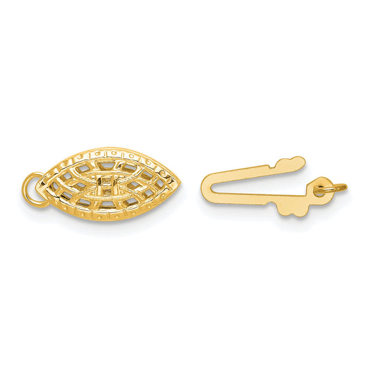 Gold Filled Filigree Pearl Clasp 12.3mm