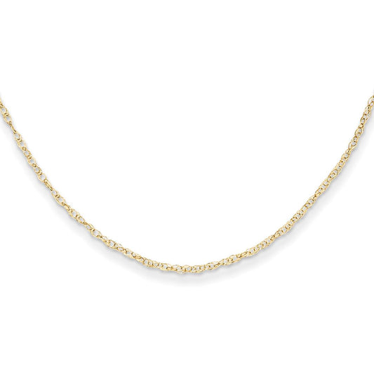 14K Gold Rope Chain Children's Necklace 13"