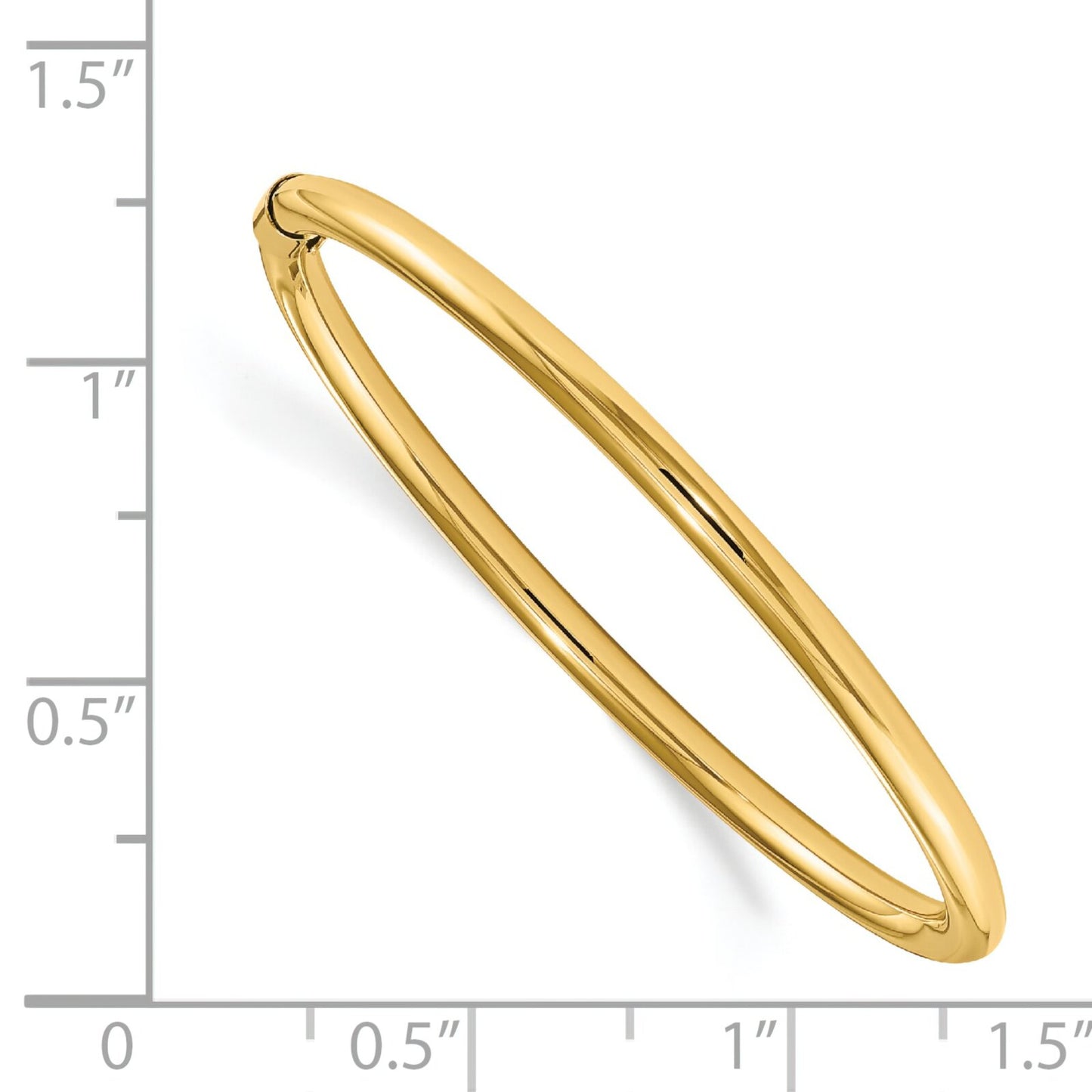 14K Gold Slip On Children's Bangle Bracelet 2.5mm