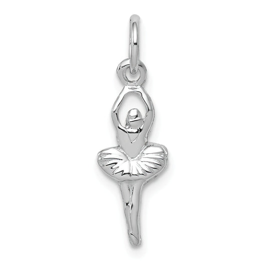 14K White Gold Ballerina Charm