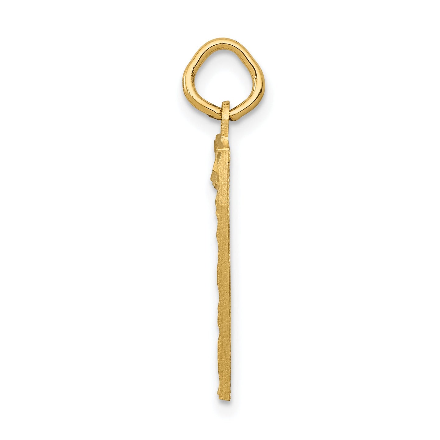 14K Gold Large Number 7 Charm