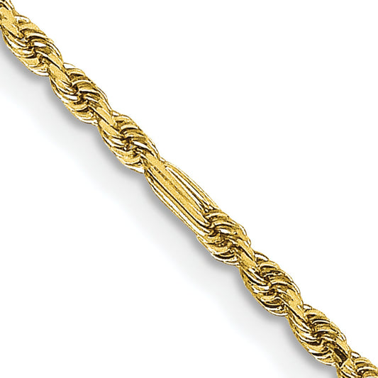 14K Gold 2mm Milano Rope Chain