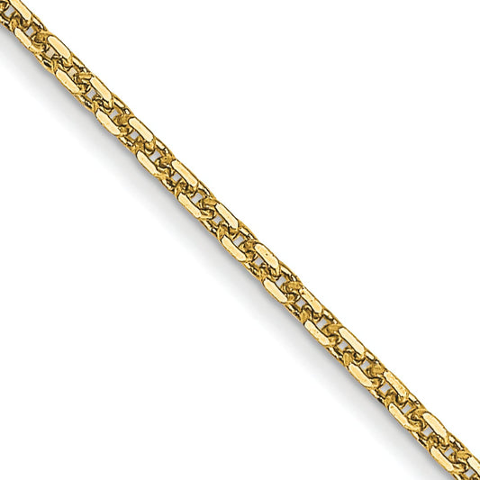 14K Gold .95mm Diamond Cut Cable Chain