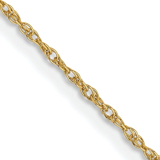 14K Gold .8mm Rope Chain