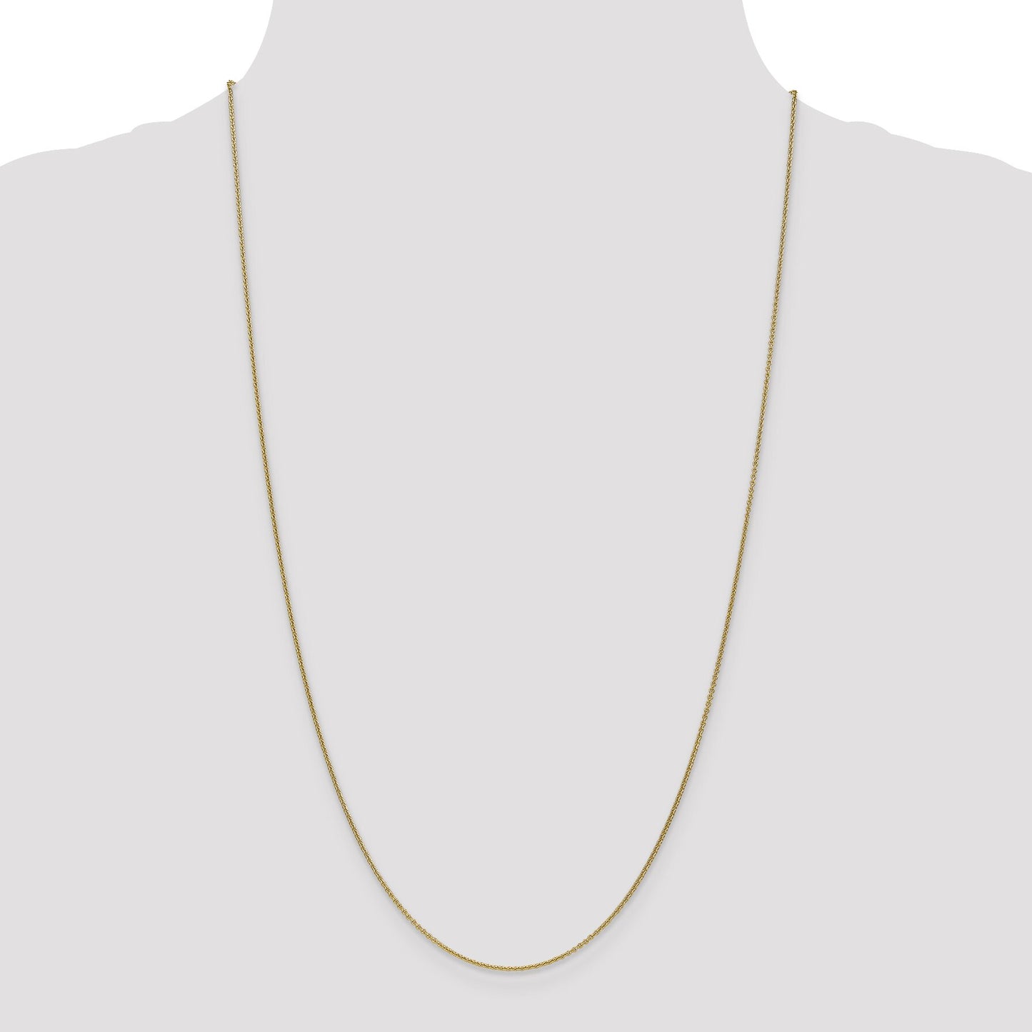 14K Gold 1mm Cable Chain