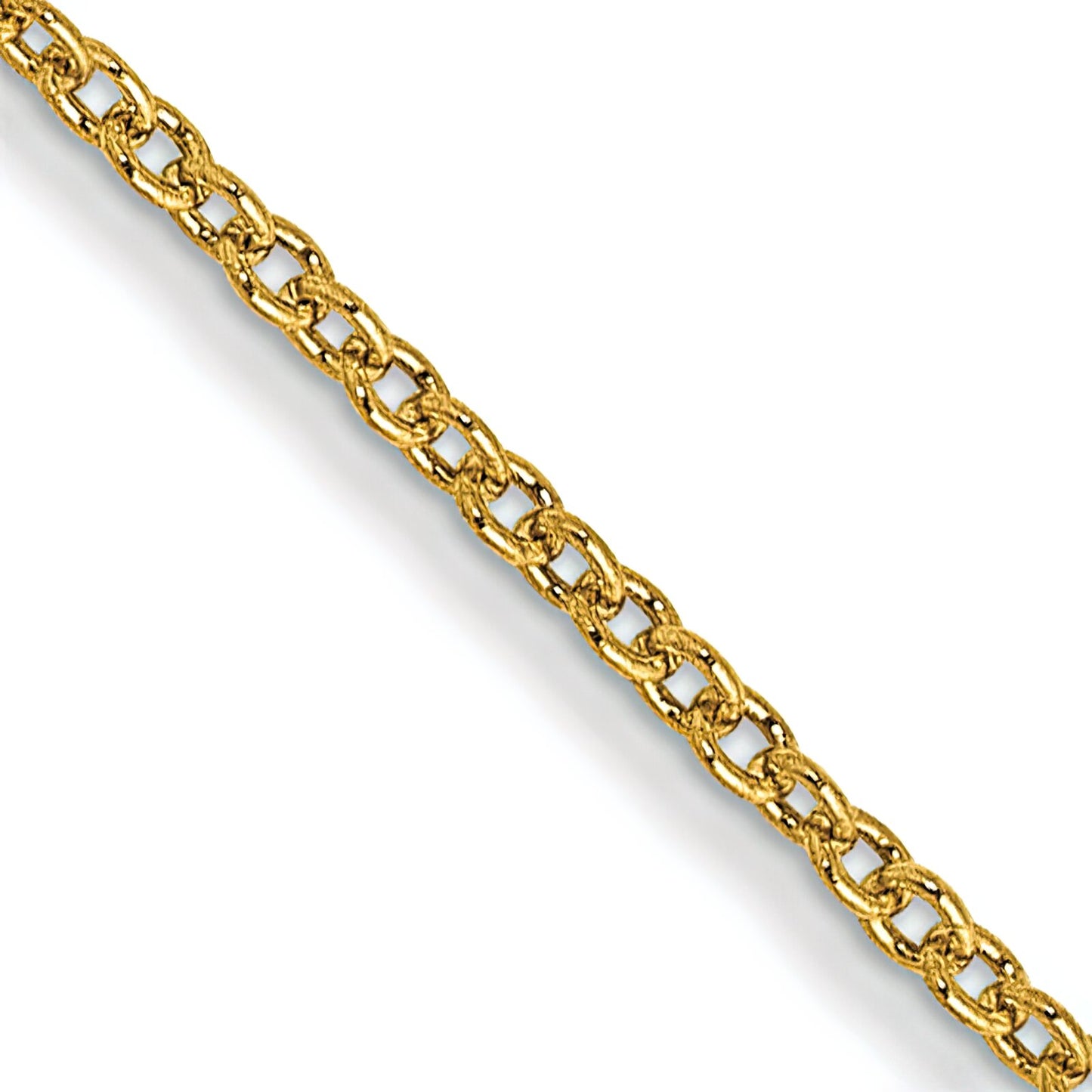 14K Gold 1mm Cable Chain