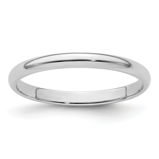 Platinum Round Wedding Band