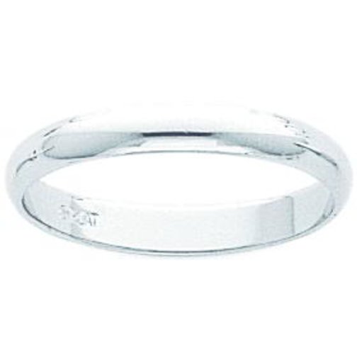 Platinum Round Wedding Band