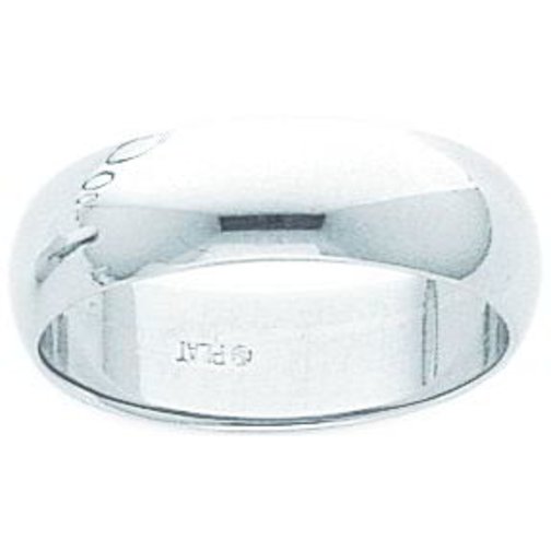 Platinum Round Wedding Band