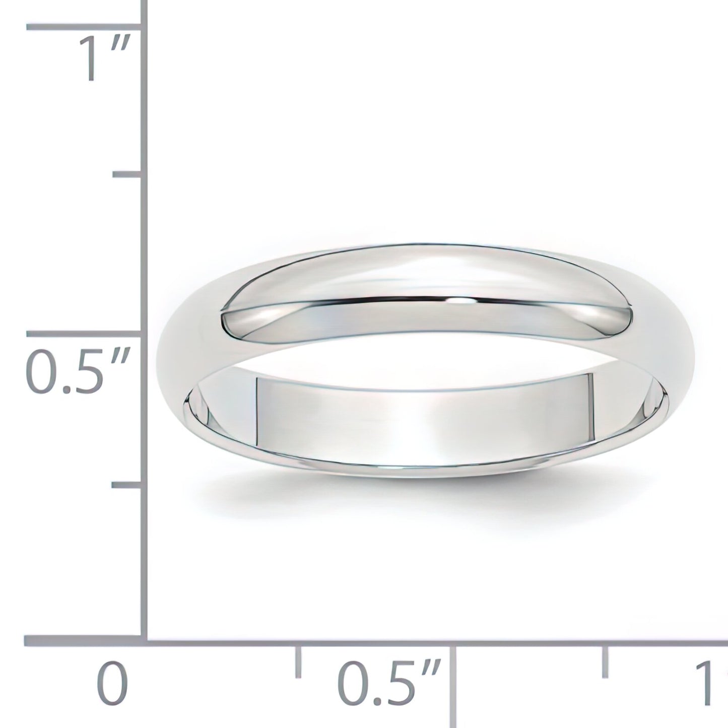 Platinum Round Wedding Band