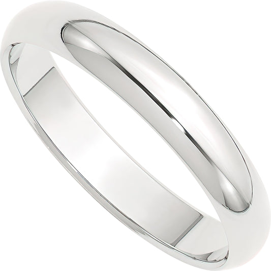 Platinum Round Wedding Band