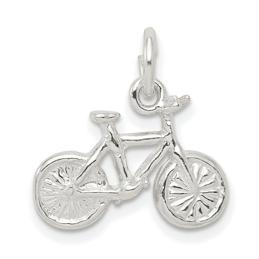 Sterling Silver Bicycle Charm Pendant Bike Jewelry