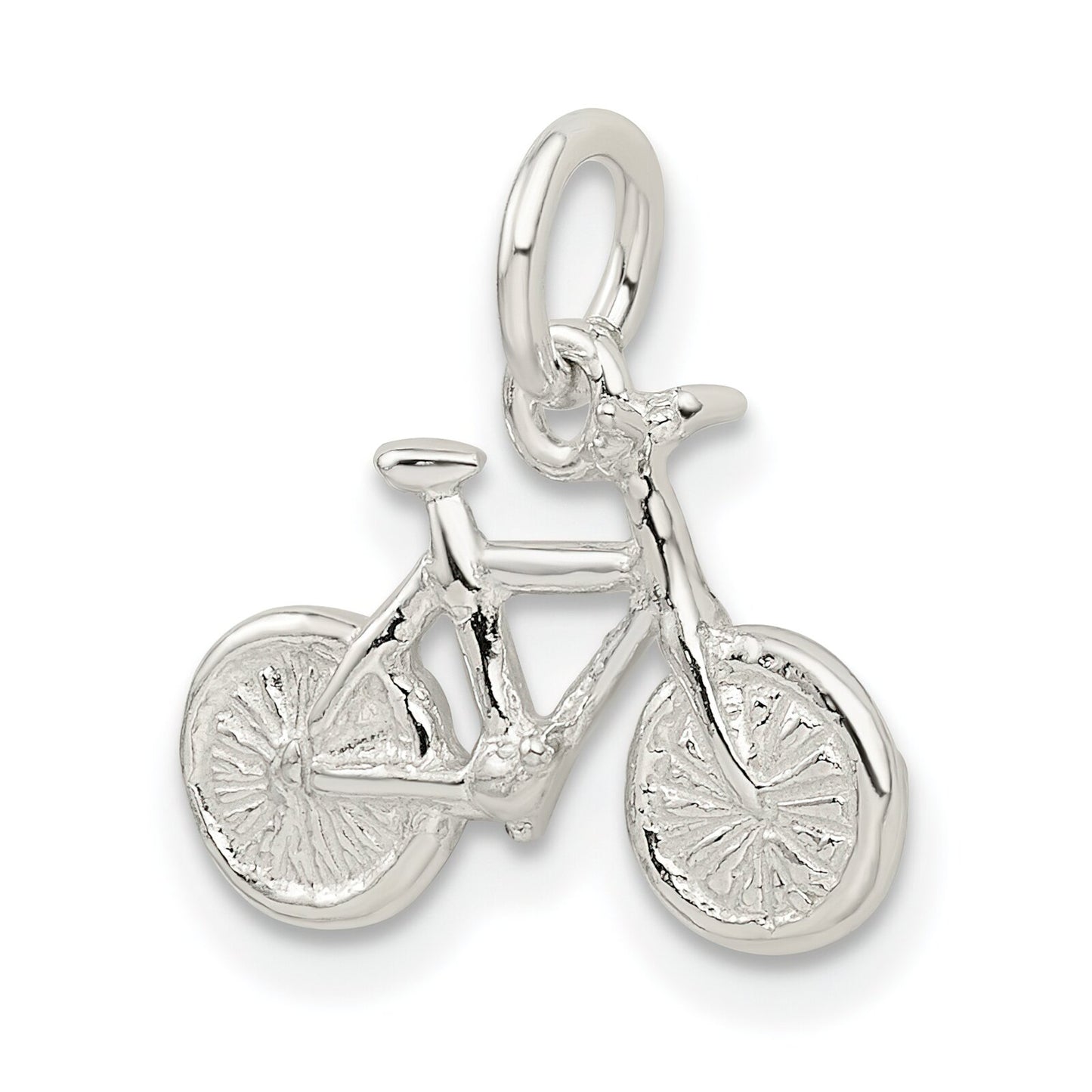 Sterling Silver Bicycle Charm Pendant Bike Jewelry