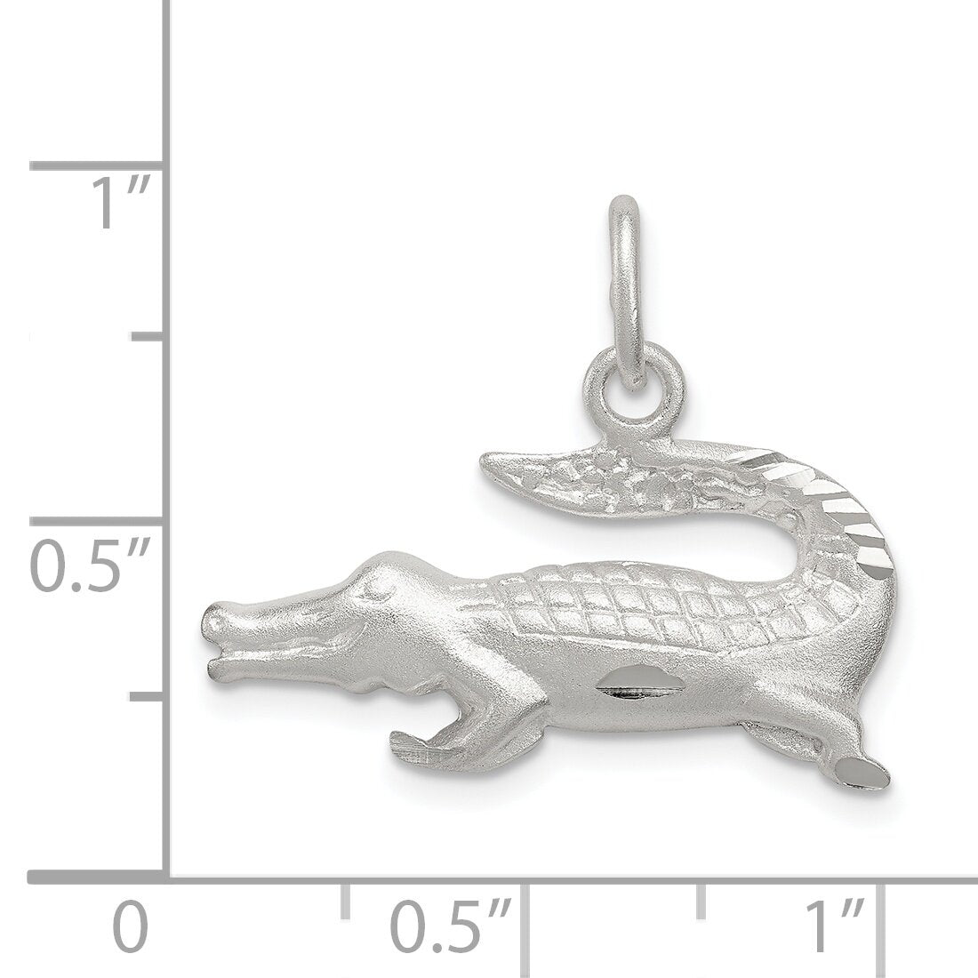 Sterling Silver Alligator Charm