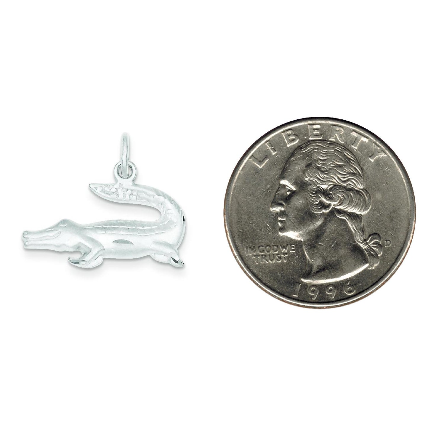 Sterling Silver Alligator Charm