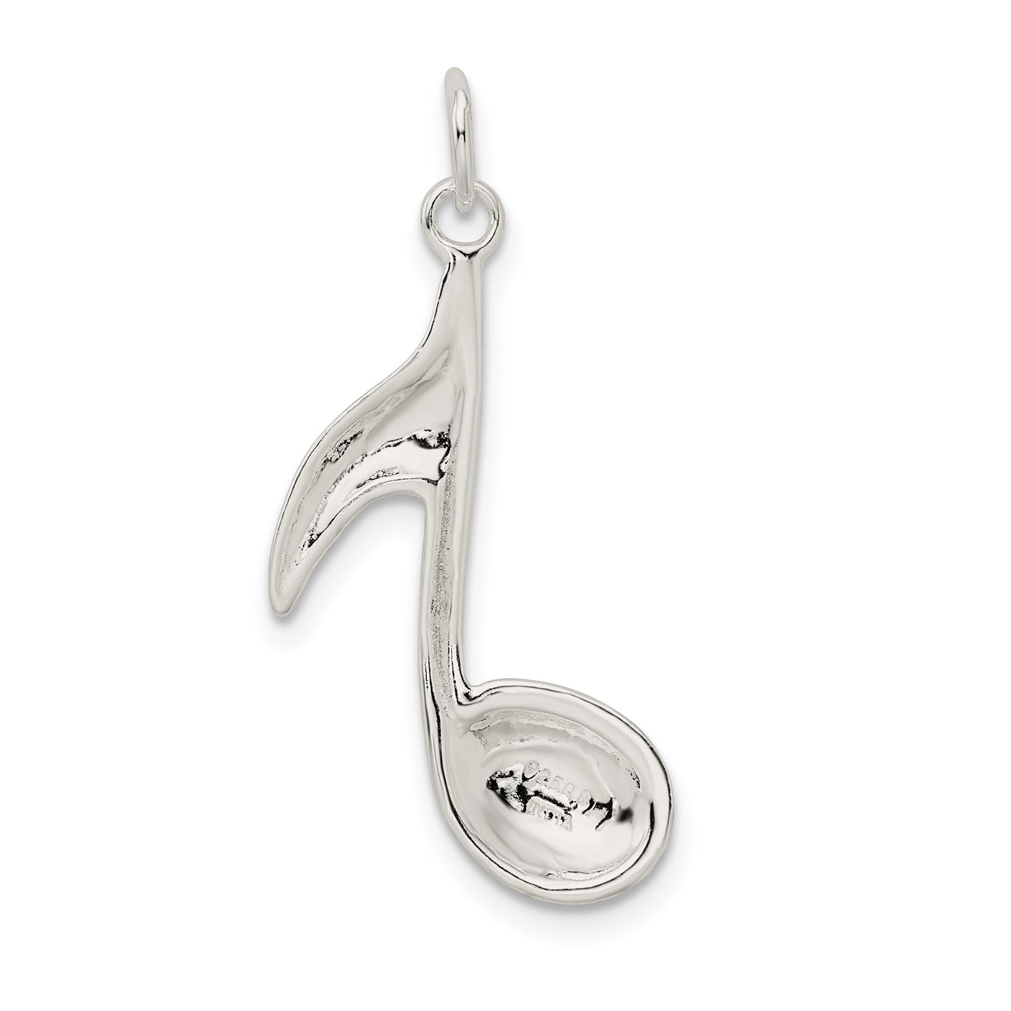 Sterling Silver Eighth Note Charm & 18" Chain