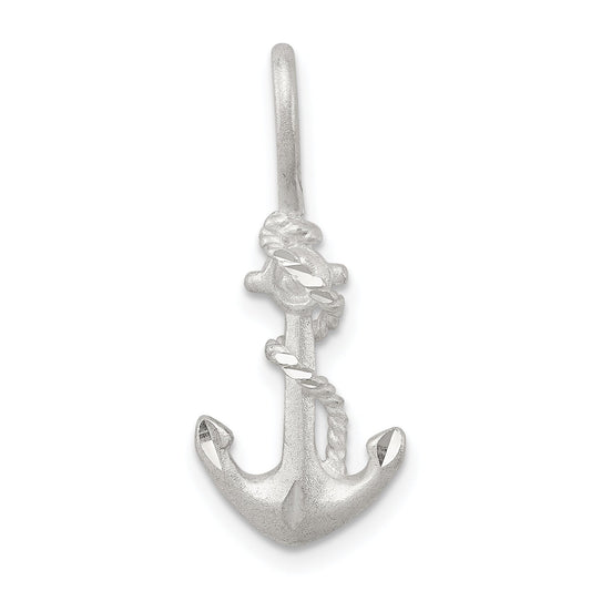 Sterling Silver Fouled Anchor Charm